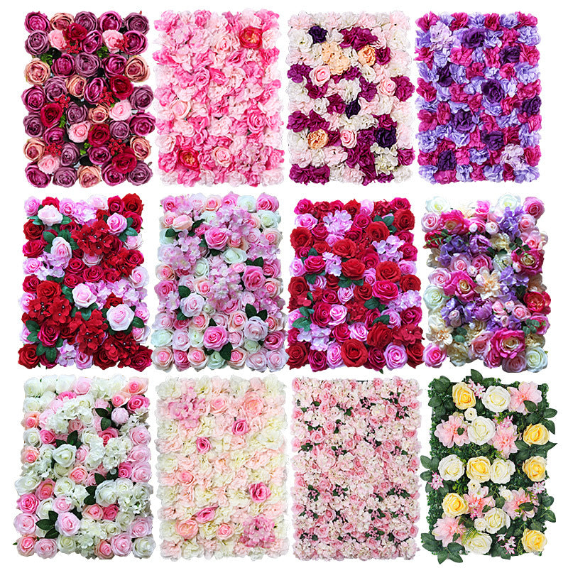 Bulk 4Pcs Artificial Flowers Backdrop Wall Decor Wholesale