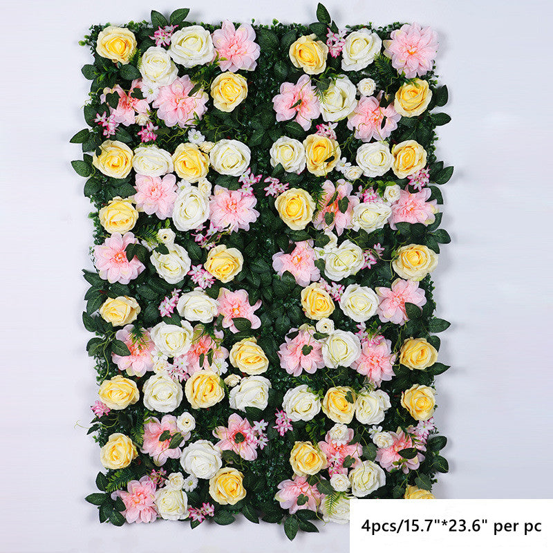 Bulk 4Pcs Artificial Flowers Backdrop Wall Decor Wholesale