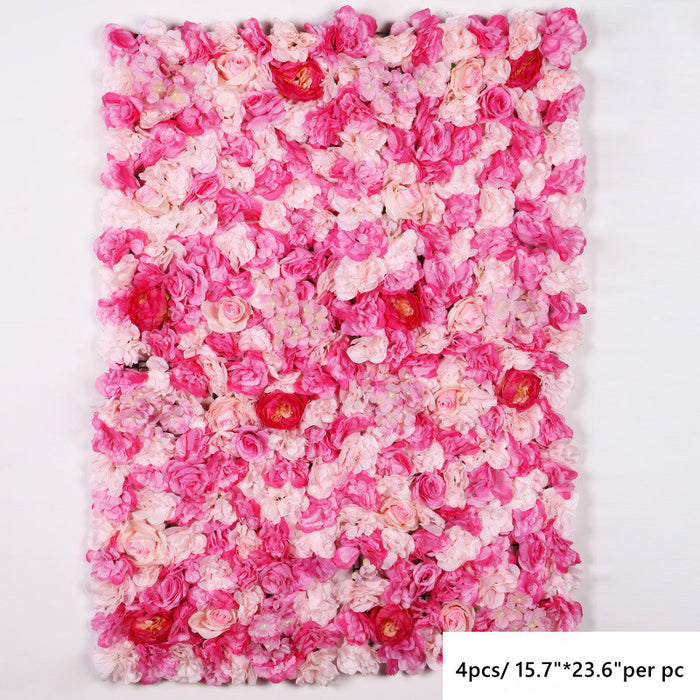 Bulk 4Pcs Artificial Flowers Backdrop Wall Decor Wholesale