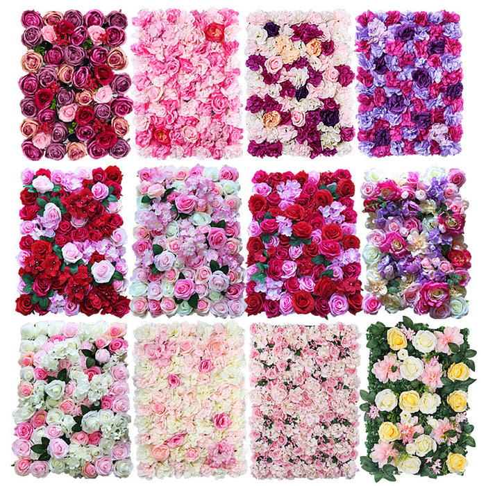 Bulk 4pcs 15.7" x 23.6" Artificial Flowers Panels Wall Decor Wholesale