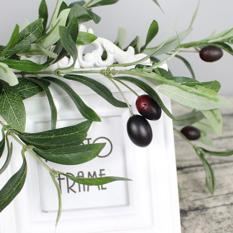 Bulk 41" Long Olive Branch Stems with Fruits Greenery Plants Artificial Wholesale