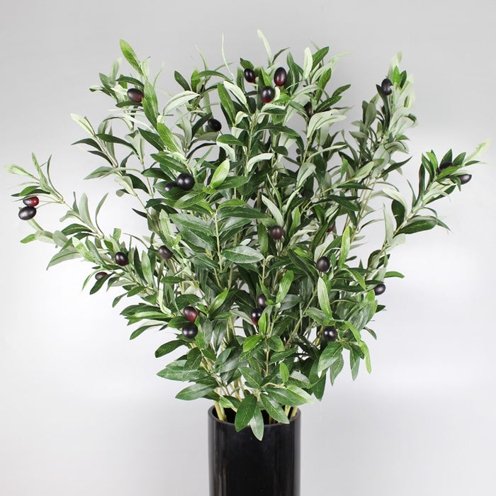 Bulk 41" Long Olive Branch Stems with Fruits Greenery Plants Artificial Wholesale