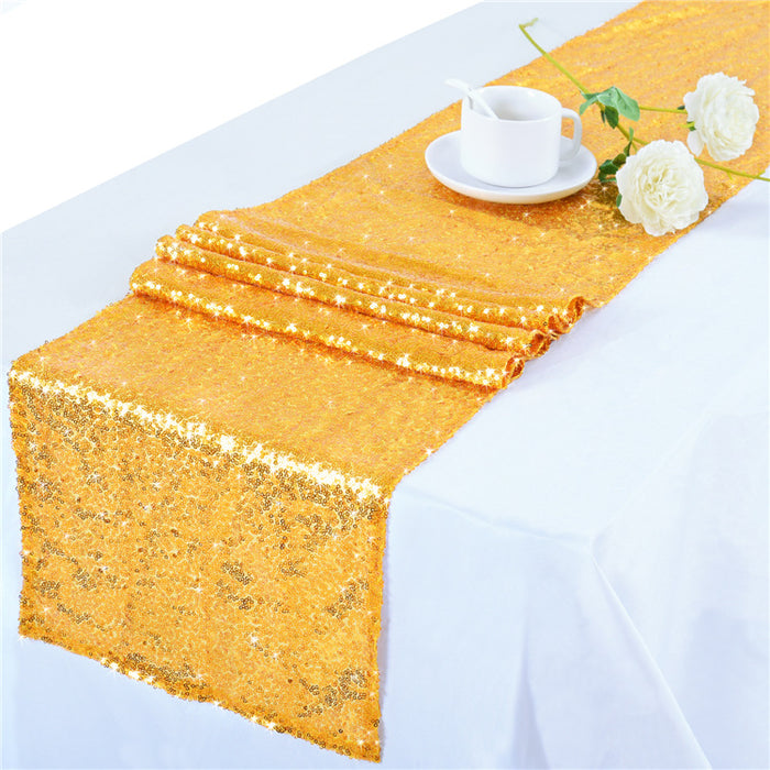 Caminos de mesa con purpurina dorada a granel para bodas - 3 colores al por mayor 