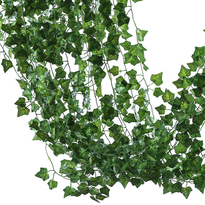 Clearance Bulk Artificial Ivy Leaf Vines Silk Ivy Leaves Hanging for Home Kitchen Garden Office Wedding Wall Decor Wholesale