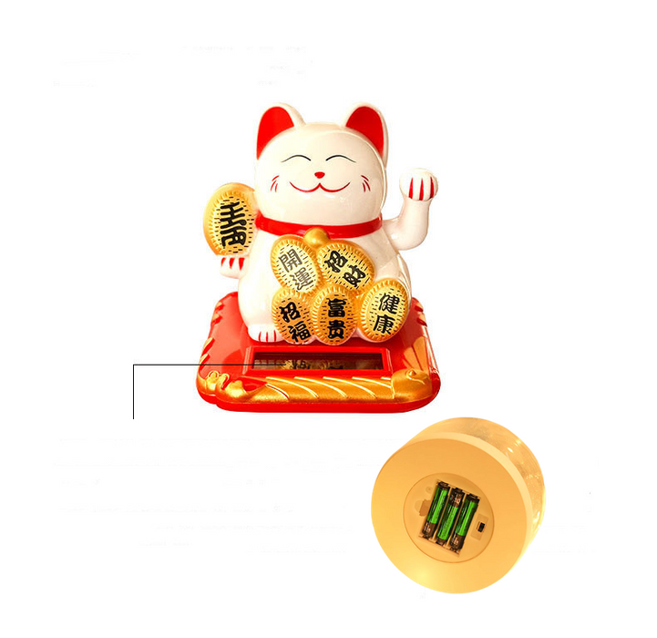 Venta al por mayor de regalos de flores conservadas a granel Maneki Neko Lucky Cat 