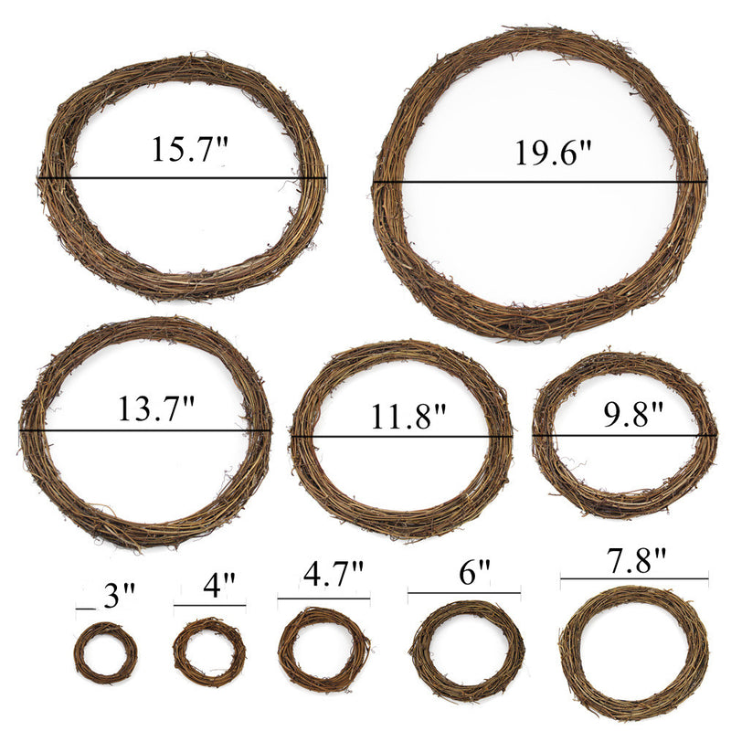 Bulk Plain Grapevine Wreaths Rattan Wreath Garland for DIY Wholesale