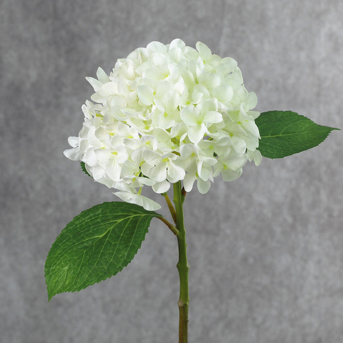 Venta al por mayor de flores artificiales de tallo de flores de Hortensia de 18 "a granel 