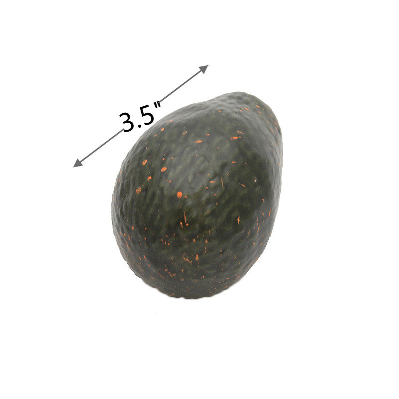 Avocats artificiels en vrac, accessoires de décoration de fruits en gros 