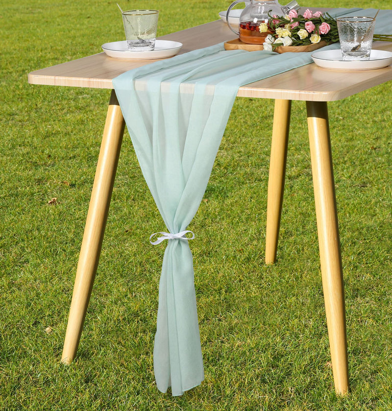 Bulk 9 Colors Classic Chiffon Table Runners for Weddings Wholesale
