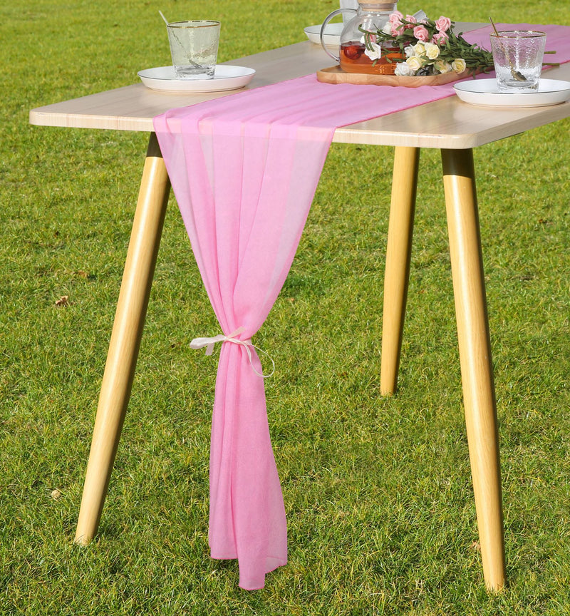 Bulk 9 Colors Classic Chiffon Table Runners for Weddings Wholesale