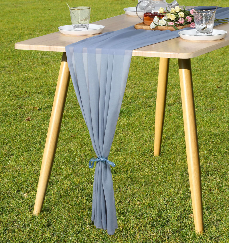 Bulk 9 Colors Classic Chiffon Table Runners for Weddings Wholesale