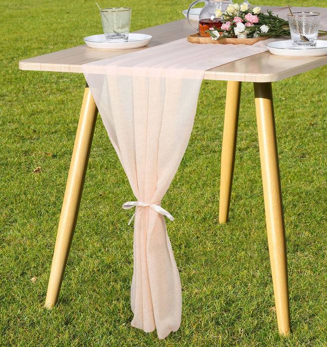 Bulk 9 Colors Classic Chiffon Table Runners for Weddings Wholesale