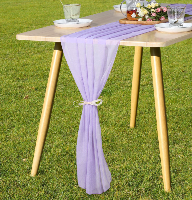 Bulk 9 Colors Classic Chiffon Table Runners for Weddings Wholesale