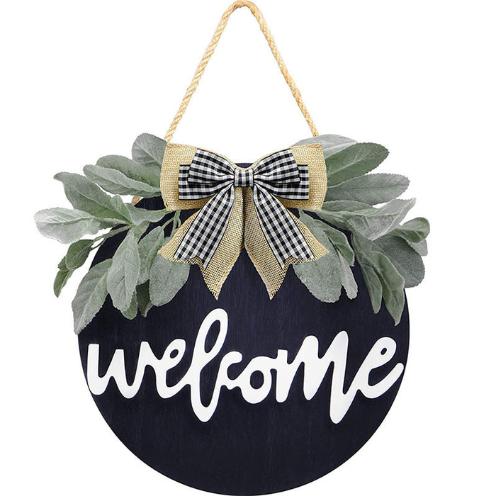 Bulk Welcome Wreath with Rustic Welcome Sign Wholesale