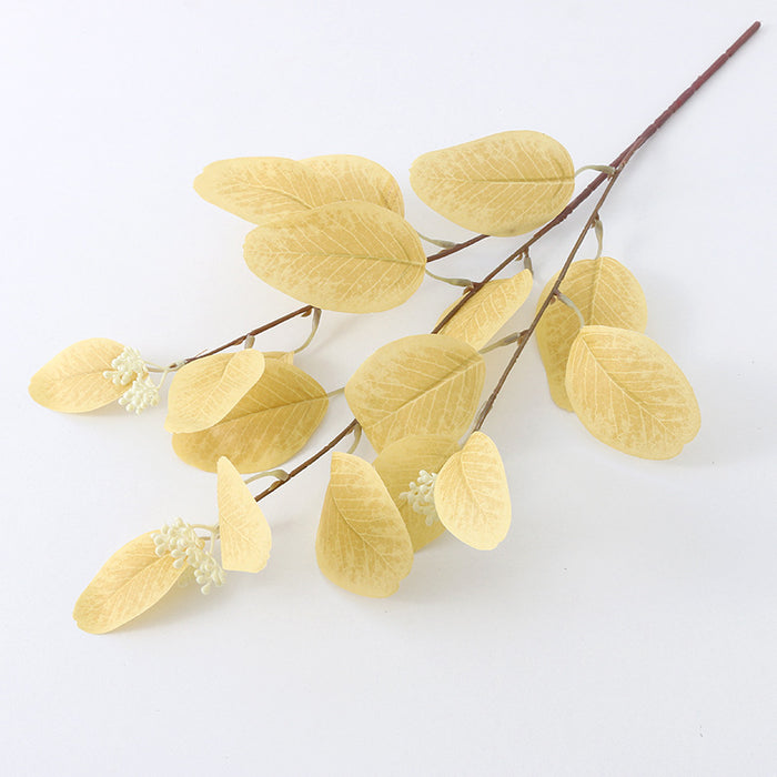 Bulk 21" Autumn Leaves Eucalyptus Stems with Seeds for Fall Home Decor Floral Arrangement Table Centerpieces Wholesale